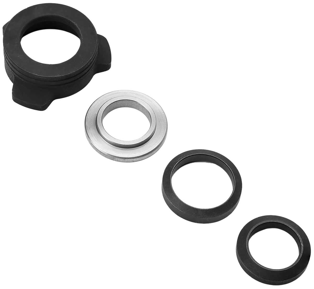 Strike Industries Oppressor Universal 3-Lug QD Base Set Black / Silver 1/2" & 5/8" Threaded Barrels