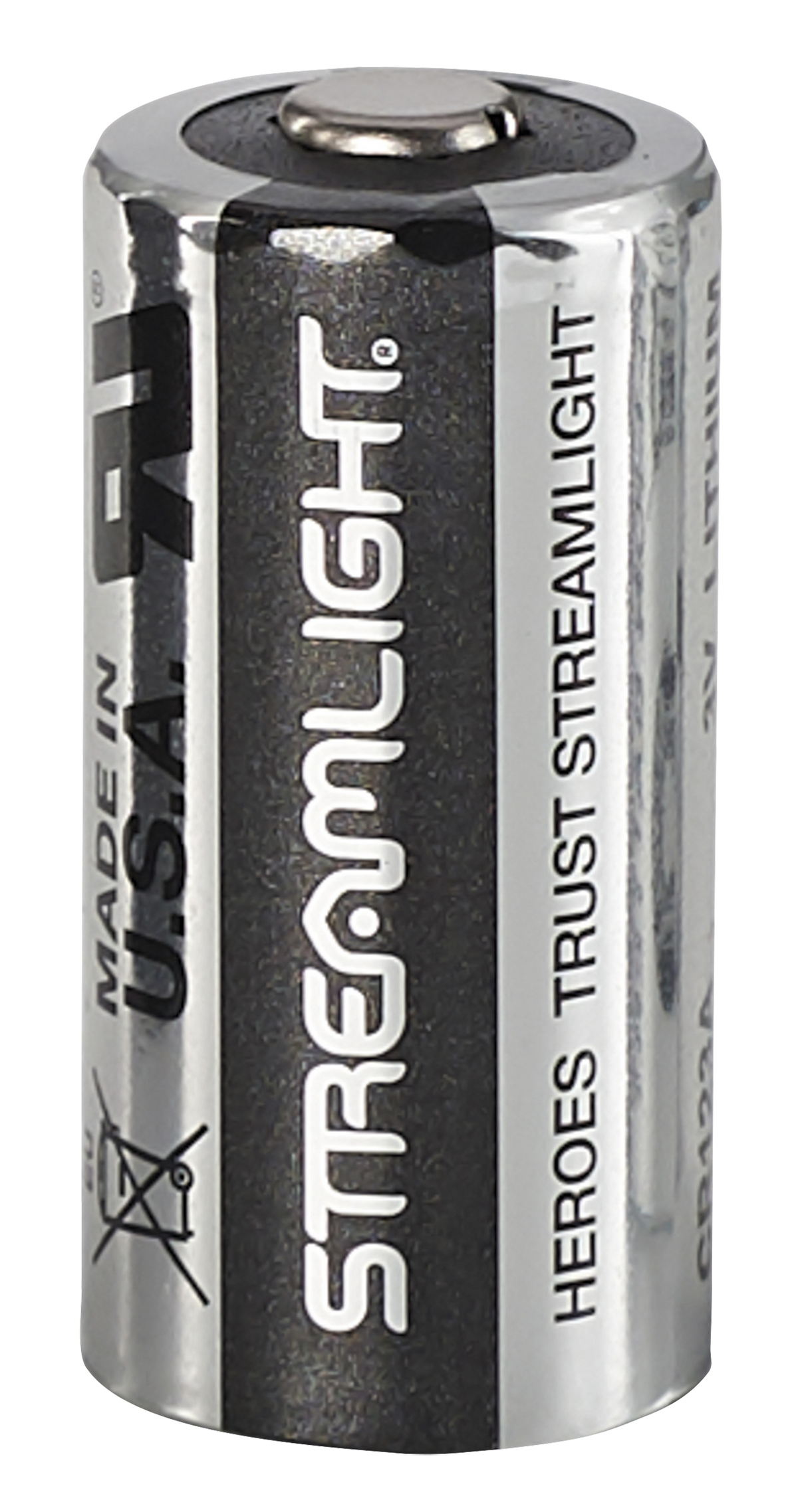 Streamlight 85177 CR123A Lithium 3V Batteries 12-Pack - Silver/Black