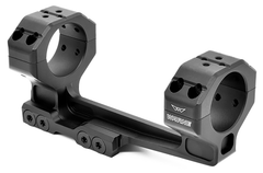 Warne 7842M Precision Cantilever Mount 35mm 0 MOA Scope Mount/Ring Combo - Black Anodized