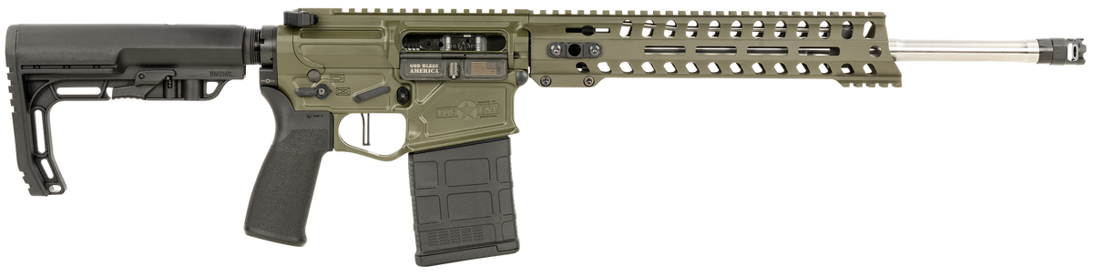 Patriot Ordnance Factory Rogue 7.62x51mm NATO 16.5" 20+1 Semi-Auto Rifle - OD Green Cerakote