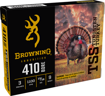 Browning TSS Tungsten Turkey 410 Bore 3" 13/16oz #9 Shot - Box or Case