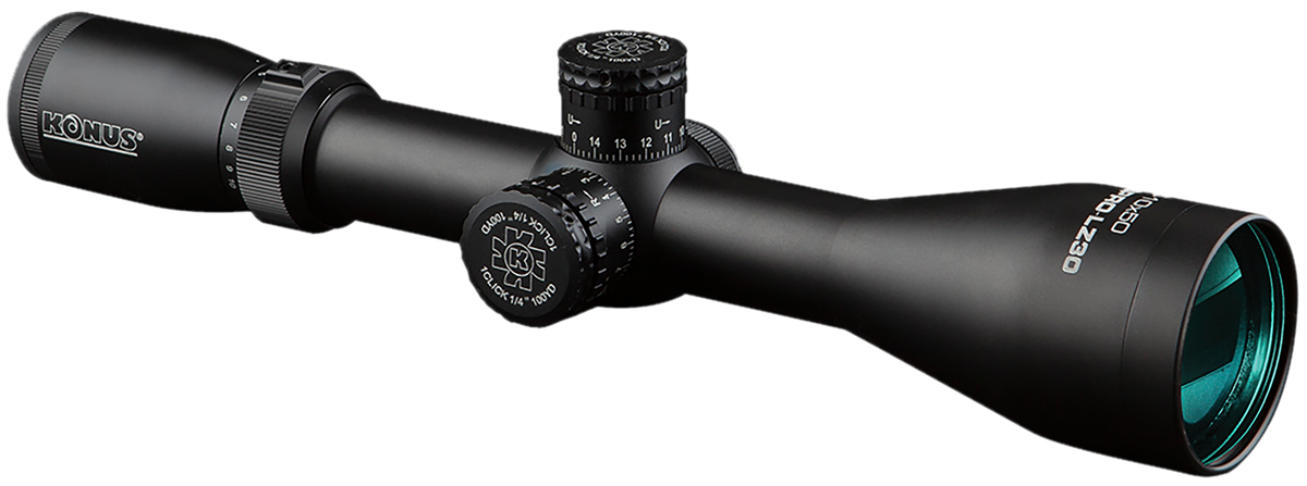 Konus KonusPro LZ-30 2.5-10x50mm 30mm Tube Dual Illuminated 30/30 Floating Cross Riflescope - Matte Black