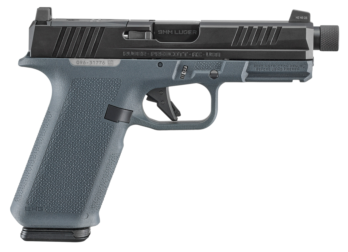 Ruger RXM 9mm Luger 4.50" 17+1 Striker-Fired Semi-Auto Pistol - Threaded Barrel - Stealth Gray