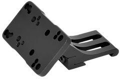 Warne 6110MR Red Dot Riser 45-Degree Offset Reflex Black Anodized Aluminum - Right Hand