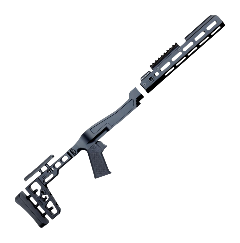 Samson SAS/22 Folding Chassis Ruger 10/22 Takedown 6061-T6 Aluminum Black Anodized