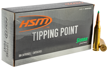 HSM Tipping Point 6.5 Creedmoor 130gr Sierra GameChanger 20 Rd - Box or Case