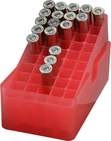 MTM Case-Gard J-50 Slip-Top Ammo Box 45 Colt/44 Special/45 ACP/44 Mag 50-Rd Red