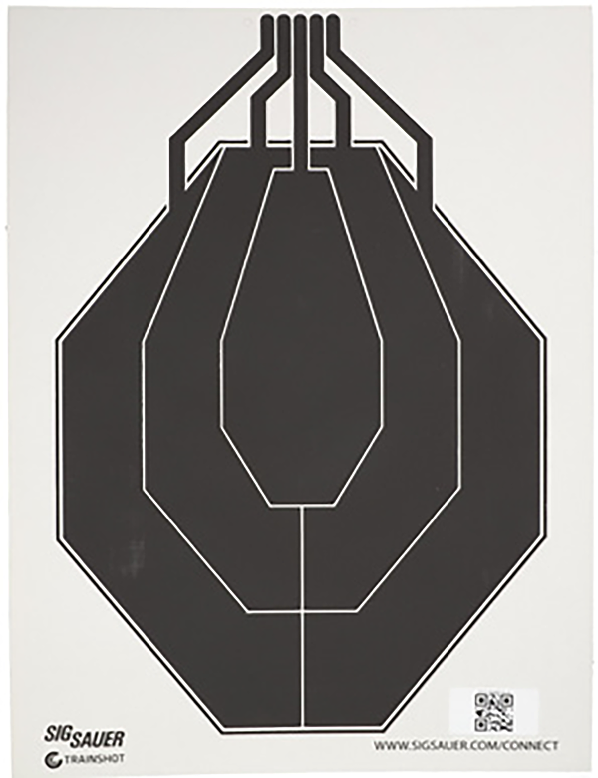Sig Sauer T300 Replacement Target IPSC Hanging Black/White