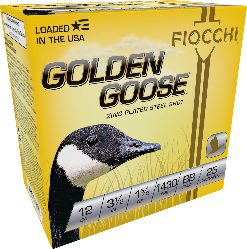 Fiocchi Golden Goose 12 Gauge 3.5" 1 5/8 oz BB Shot Shotshell - Box or Case