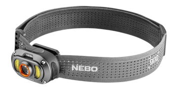 NEBO Mycro 900+ Rechargeable 900 Lumen Headlamp - Gray Aluminum