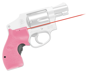 Crimson Trace LG-105 Lasergrips S&W J-Frame Round Butt Red Laser Pink Polymer