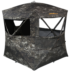 Walkers Game Ear Muddy PreVue Evo Max 58x58 2-Person Hunting Blind - Veil CNYN Grey 150D