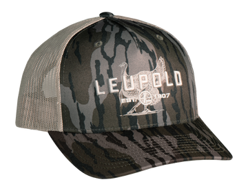 Leupold Turkey Mossy Oak Bottomland Trucker Hat - Khaki