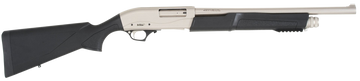 TriStar Cobra III Marine 12 Gauge 18.5" 5+1 3" Silver Rec/Barrel Black Synthetic Pump Shotgun - Full Size