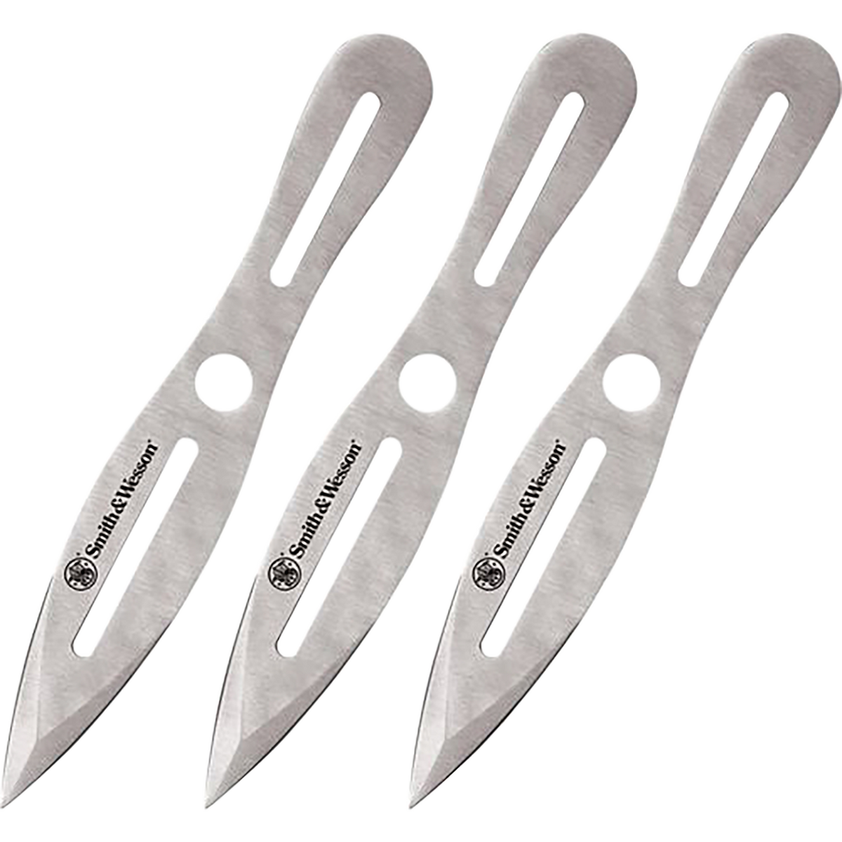 Smith & Wesson Bullseye Throwing Knives 5" Spear Point 10" OAL - 3-Pack
