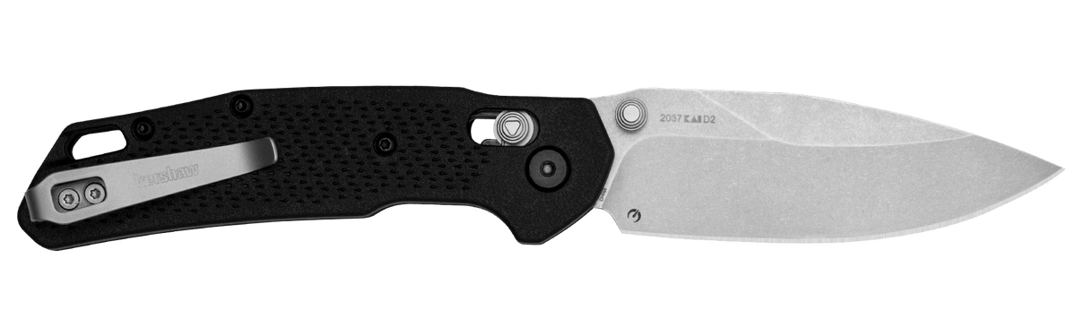 Kershaw Heist 2037 Mid-Size 3.2" D2 Stonewashed Clip Point Folding Knife
