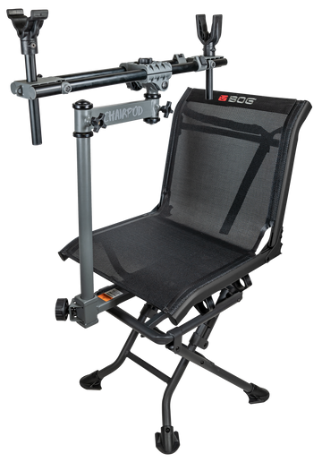 Bog-Pod ChairPod Chair with Rotating Gun Mount - 4 Legs, Aluminum Frame, 41" Max Height