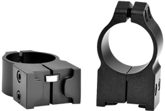 Warne 2R7M Maxima 1\" High 2-Piece Matte Black Steel Scope Rings - Ruger M77/Hawkeye/Super Redhawk