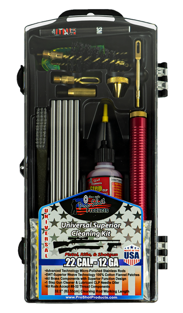 Pro-Shot PSUVKIT Universal Classic Box Cleaning Kit 22 Cal - 10 Gauge
