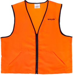 Allen 15766 Deluxe Blaze Orange Hunting Vest Large Polyester