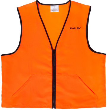 Allen 15766 Deluxe Blaze Orange Hunting Vest Large Polyester