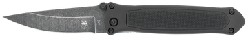 CobraTec Knives Quick Strike 3.25" Hidden Release Folding Drop Point Plain Stonewashed 440 SS G10