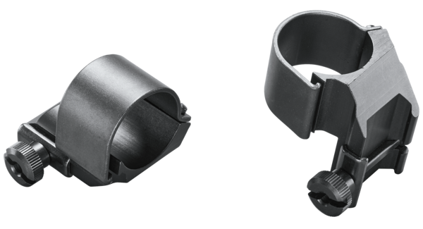 Weaver Mounts 49045 Detachable Top Mount Dual Extension Rings 1" High Matte Black