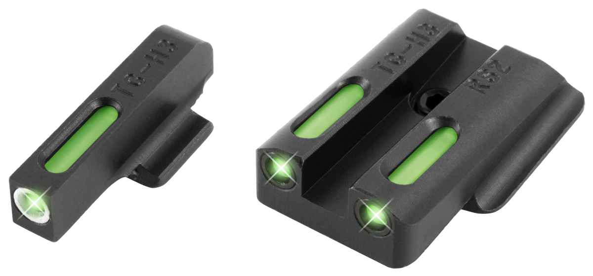 TruGlo TFX Ruger LC9/9S/380 Tritium Fiber Optic 3-Dot Night Sight Set - Black Nitride