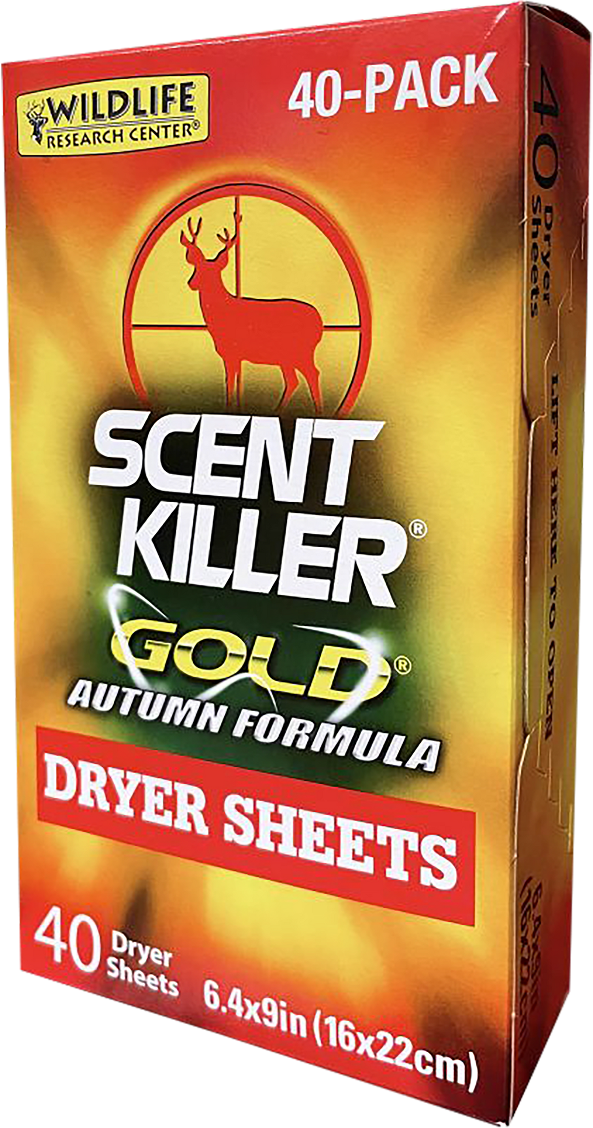 Wildlife Research 1283 Scent Killer Gold Autumn Dryer Sheets Odor Eliminator - 40 Pack