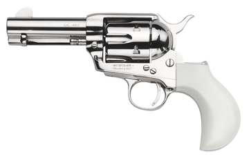 Taylor's & Company 1873 Flat Top Pietta 9mm Luger 3.50" 6-Rd SAO Revolver - Nickel Birdshead
