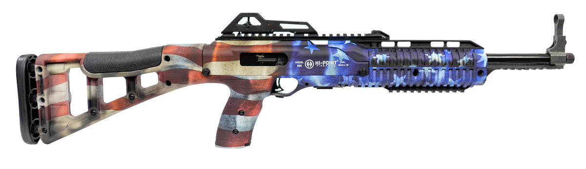 Hi-Point 4595TS Carbine 45 ACP 17.5" 9+1 Semi-Auto Rifle - American Flag Finish