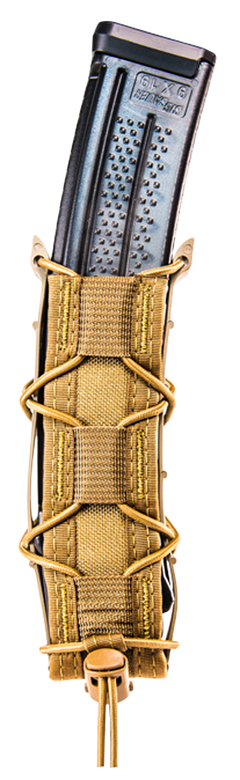 High Speed Gear TACO Extended Pistol Mag Pouch Single Coyote Brown Nylon MOLLE