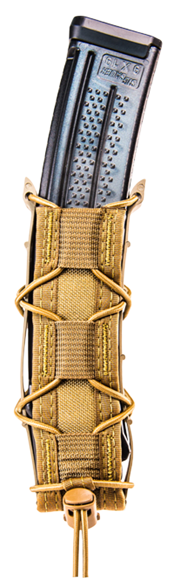 High Speed Gear TACO Extended Pistol Mag Pouch Single Coyote Brown Nylon MOLLE