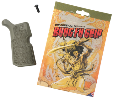 Die Free Co Kung Fu Grip OD Green Nylon Fits AR-15/M4/AR-10/SR-25
