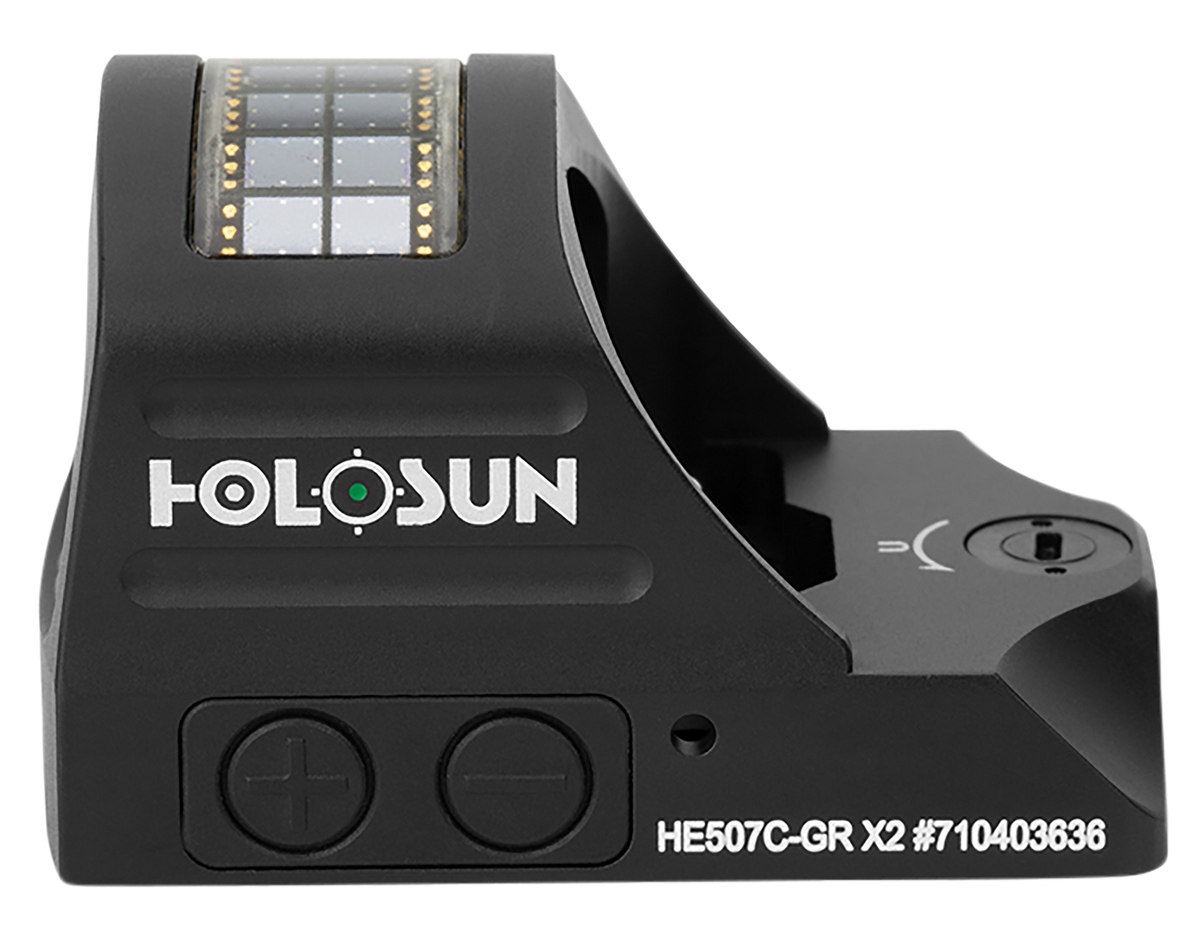 Holosun HE507C-GR X2 2 MOA Green Dot/32 MOA Circle Multi-Reticle - Black Anodized