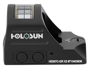 Holosun HE507C-GR X2 2 MOA Green Dot/32 MOA Circle Multi-Reticle - Black Anodized