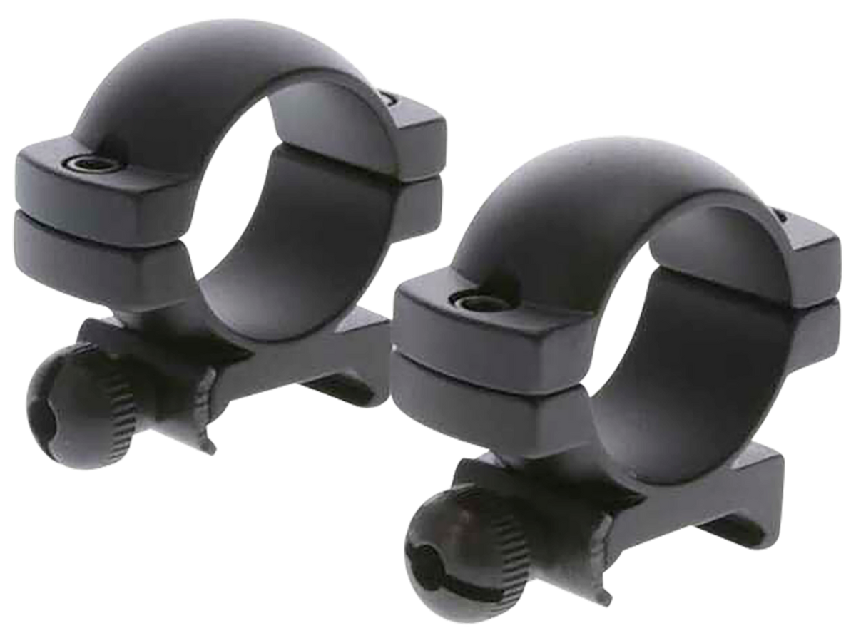 TruGlo Lightweight Scope Rings 1" Medium Matte Black - Picatinny/Weaver
