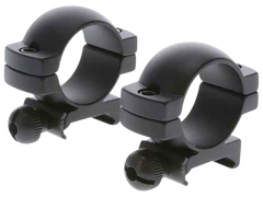 TruGlo Lightweight Scope Rings 1" Medium Matte Black - Picatinny/Weaver