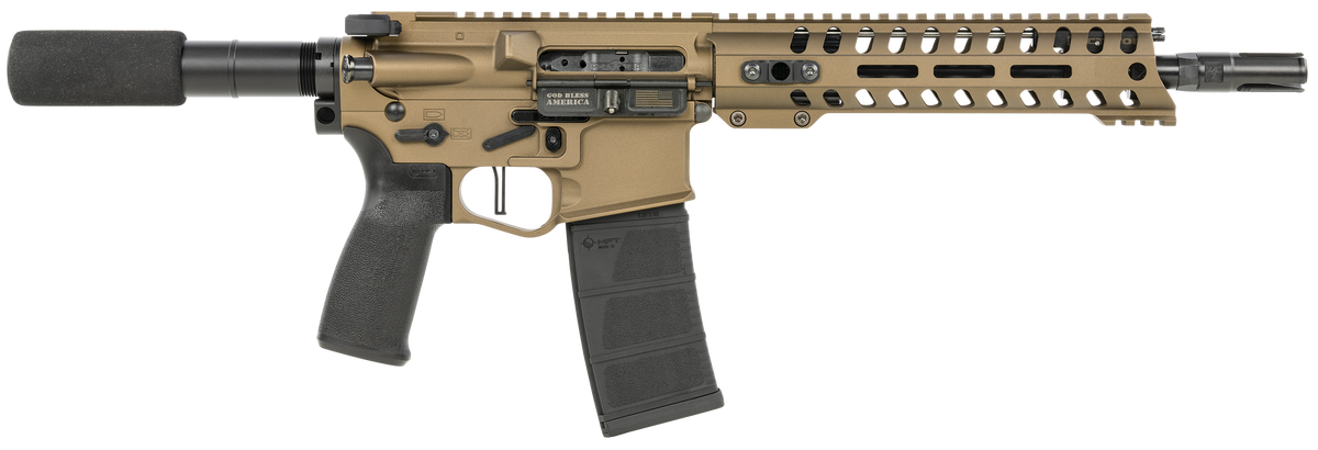 Patriot Ordnance Factory Renegade+ 5.56x45mm NATO 10.5" 30+1 Semi-Auto Pistol - Bronze