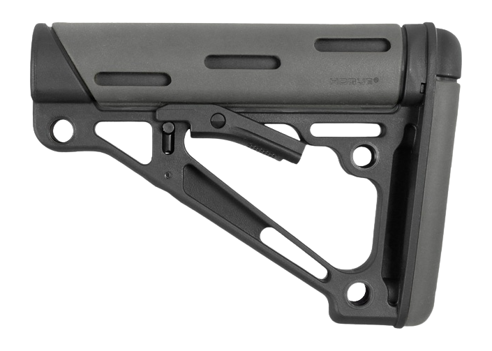 Hogue 15540 OverMolded Collapsible Buttstock AR-15/M16 Mil-Spec Slate Grey