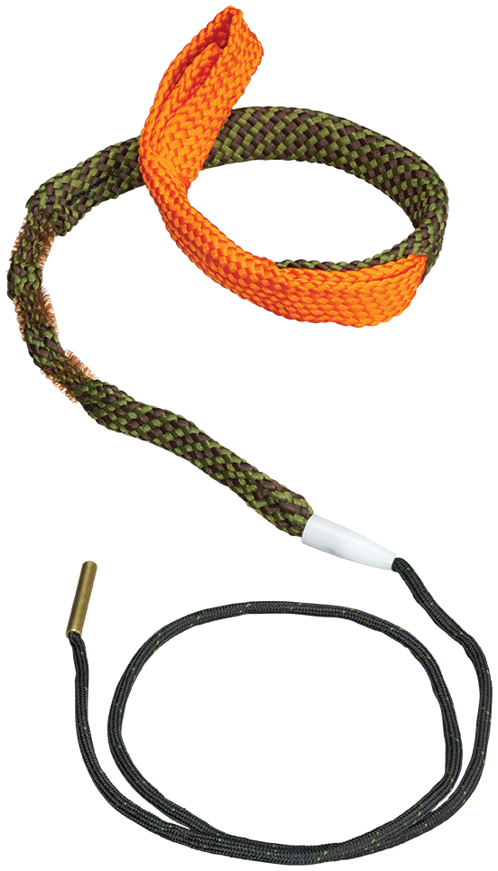 Hoppes BoreSnake Viper 44/45 Cal Pistol Bore Cleaner Rope - Bronze Bristle