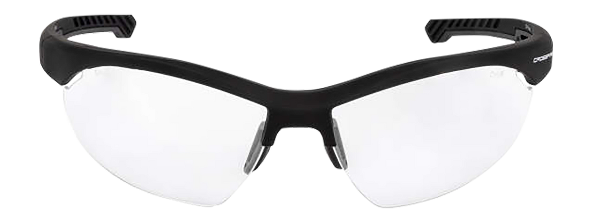 Radians XFBD1010C Ballistic Clear Lens Black Half Frame Shooting Glasses