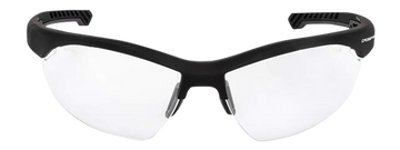 Radians XFBD1010C Ballistic Clear Lens Black Half Frame Shooting Glasses