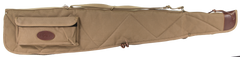 Boyt Harness Alaskan 44" Waxed Canvas Rifle Case - Khaki w/ Brass Hardware & Quilted Flannel