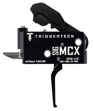 TriggerTech Adaptable Sig MCX 2.5-5 lb Two-Stage Flat Trigger - Black PVD
