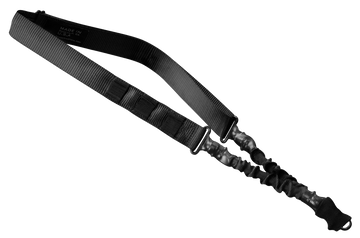 Phase 5 Weapon Systems SLGBLK Single Point Sling Black Nylon w/Elastic Shock-Cord 24.50-33.50" Adjustable Bungee