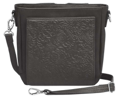 GTM GTM-201 Boho Mini Crossbody Concealed Carry Purse - Washable Black