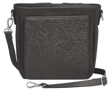 GTM GTM-201 Boho Mini Crossbody Concealed Carry Purse - Washable Black