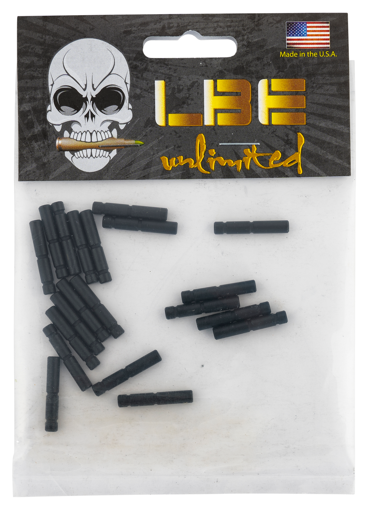 LBE Unlimited ARHTPN20K Hammer/Trigger Pin 20-Pack 4140 Steel Black AR-15