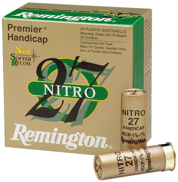 Remington Ammunition Premier Nitro 27 Handicap 12 Gauge 2.75" 1 oz 7.5 Shot 25 Rd - Box or Case